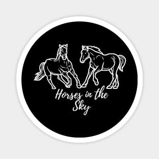 Horses in the sky Magnet